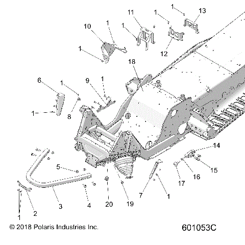 CHASSIS, FRONT ASM. - S20MDX6JSA/6JEA (601053C)