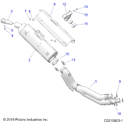 ENGINE, EXHAUST - A20SVA85A3 (C0210603-1)