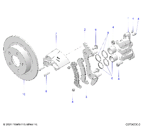 BRAKES, FRONT CALIPER