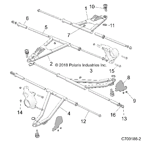 SUSPENSION, FRONT CONTROL ARMS - Z21CHA57A2/K2/E57AK (C700186-2)