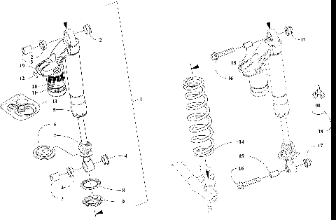 FRONT SUSPENSION SHOCK ABSORBER ASSEMBLY [107090]
