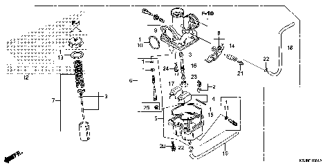 CARBURETOR (CRF100F)