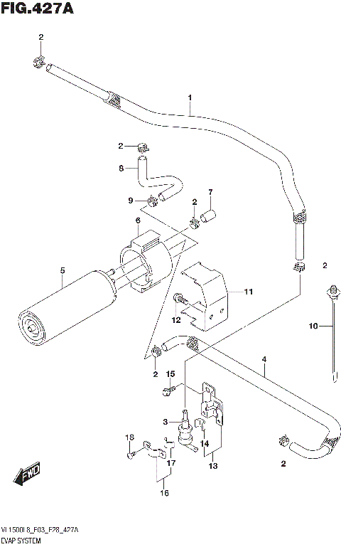 EVAP SYSTEM (VL1500BL8 E33)