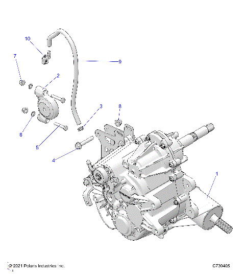 DRIVE TRAIN, MAIN GEARCASE, MOUNTING - D24M2A57B4/G57B4/U57B4/W57B4 (C730405)