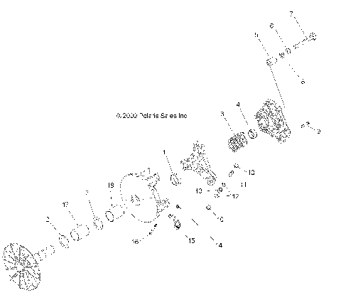 DRIVE TRAIN, PRIMARY CLUTCH (Built 11/12/10 and Before) - A11MH76AX/AZ (49ATVCLUTCH10SP800)