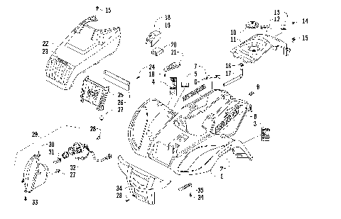 FRONT BODY PANEL AND HEADLIGHT ASSEMBLIES [94244]