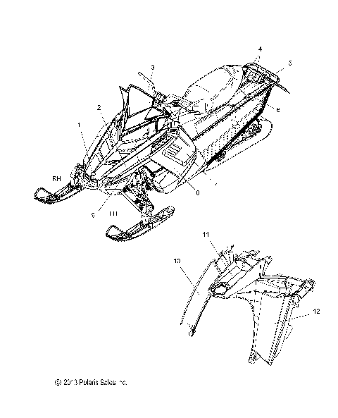 BODY, DECAL - S14CB5BSA/BSL/BEL (49SNOWDECAL14550121)