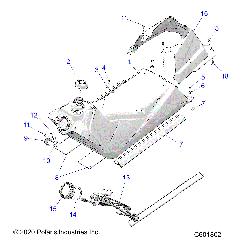 FUEL SYSTEM, FUEL TANK ASM. - S23FJE8PS/8PE (C601802)