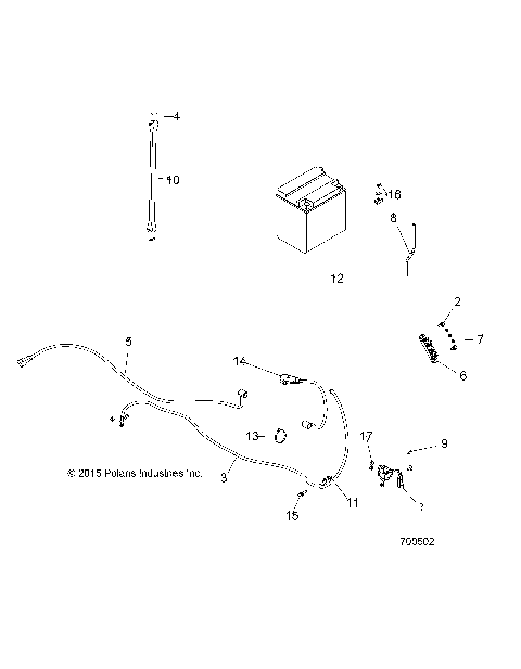 ELECTRICAL, BATTERY - R16RCA57A1/A4/B1/B4 (700502)