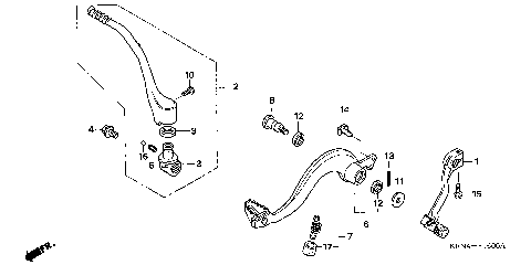 PEDAL@KICK STARTER ARM