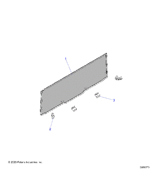 BODY, REAR WINDOW, POLY - D25P4UD4B4/VD4B4/YD4B4 (C2883773)