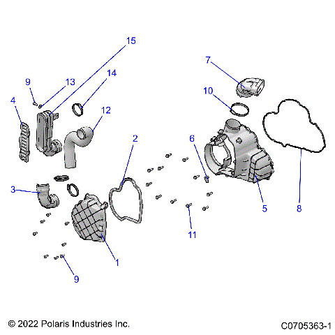 ENGINE, ALTERNATOR COVER HVAC - R23RSU99A9/AJ/AK/AX/B9/BJ/BK/BX (C0705363-1)