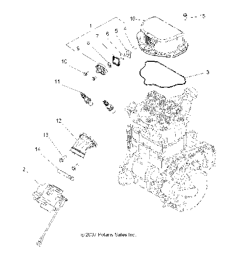 ENGINE, THROTTLE BODY MOUNTING - A08MN76AF/AL/AQ/AR/AS/AT/AX (49ATVTHROTTLEBODY08SP800EFI)