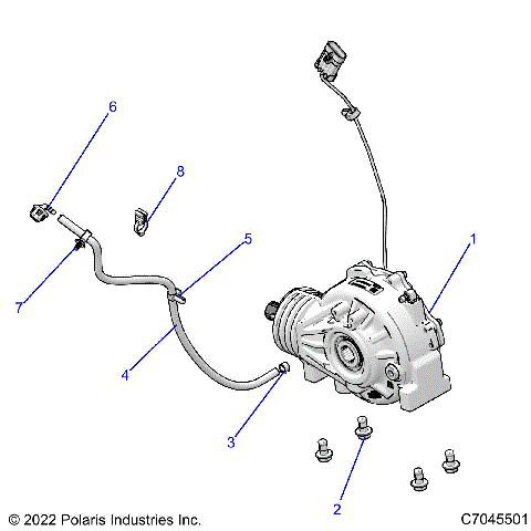 DRIVE TRAIN, FRONT GEARCASE MOUNTING - Z23ASE99A4/B4/K99A4(C7045501)