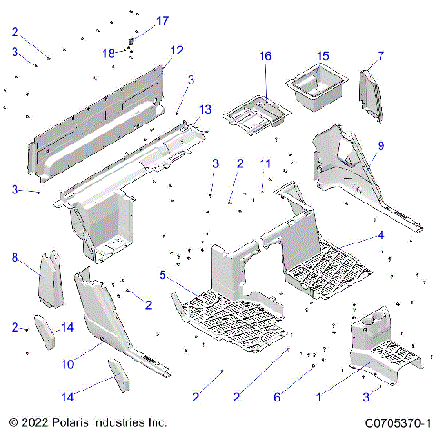 BODY, FLOOR, REAR - R21RSB99AZ/BZ (C0705370-1)