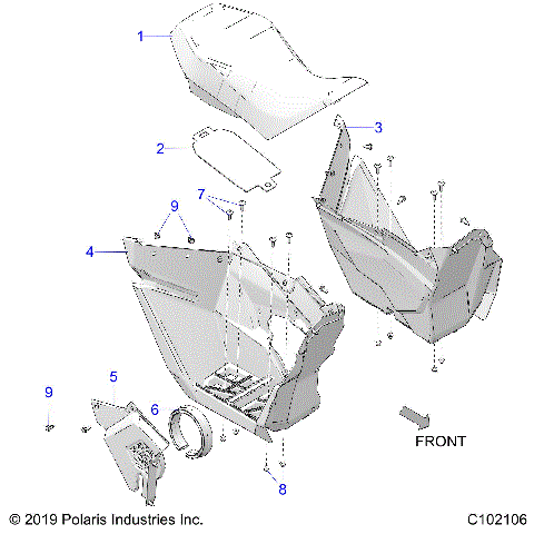 BODY, SEAT AND FOOTWELLS - A23HBBO7B3/B7 (C102106)