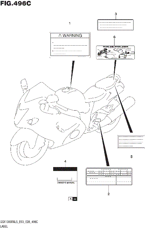 LABEL (GSX1300RAL5 E33)