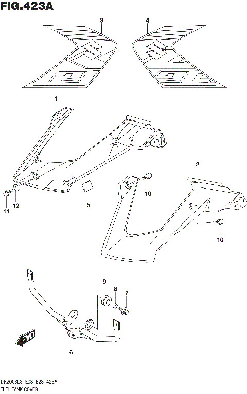 FUEL TANK COVER (30H)