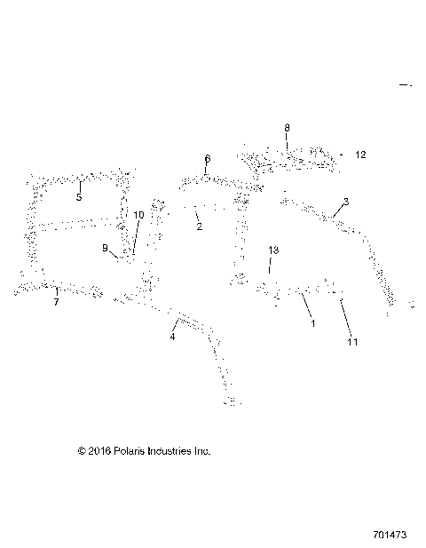 CHASSIS, CAB FRAME - R18RHE99NK (701473)