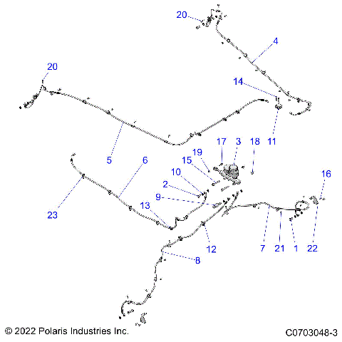 BRAKES, BRAKE LINES - Z23RML2KAJ/BJ/AK/BK (C0703048-3)