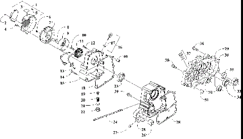 RIGHT CRANKCASE AND COVER ASSEMBLY [303384]