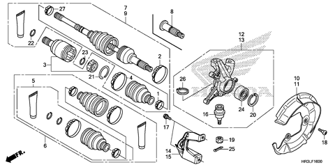 FRONT KNUCKLE@FRONT DRIVE