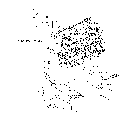 ENGINE MOUNTING - W045098CA/IA (4990459045B13)