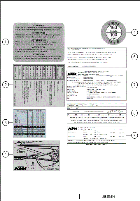 TECHNIC INFORMATION STICKER