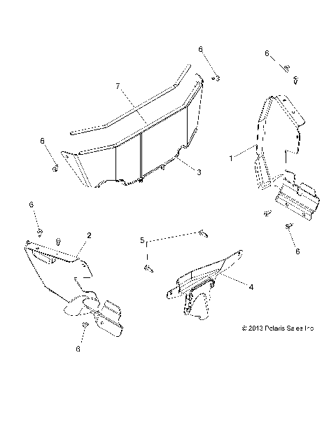 BODY, SPLASH SHIELDS - A16DAA32A1/A7 (49ATVSHIELD14325)