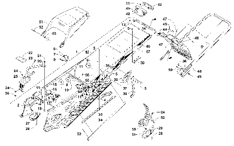 TUNNEL, REAR BUMPER, AND SNOWFLAP ASSEMBLY [103360]