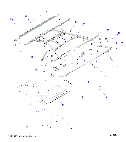 BODY, BOX, MOUNTING - R25RSE99NP (C733174)