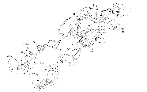REAR BODY AND TAILLIGHT ASSEMBLY [301253]
