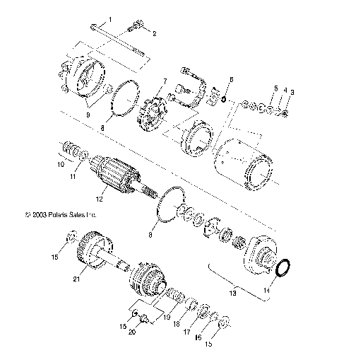 STARTING MOTOR - W045303CA/IA (4990539053C04)