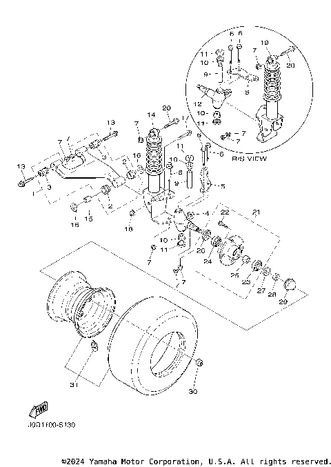 FRONT SUSPENSION & WHEEL