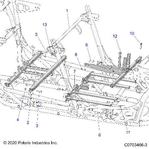 CHASSIS, SEAT AND CENTER CONSOLE MOUNTING - Z23RML2KAJ/BJ/AK/BK (C0703466-3)