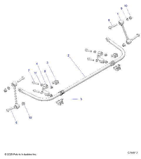 SUSPENSION, STABILIZER BAR, REAR - Z26NMX99A4/A6 (C750912)