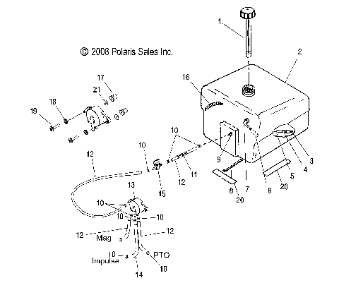 FUEL SYSTEM, FUEL TANK and HOSES - S12SU4BEL (49SNOWFUEL09WIDELX)