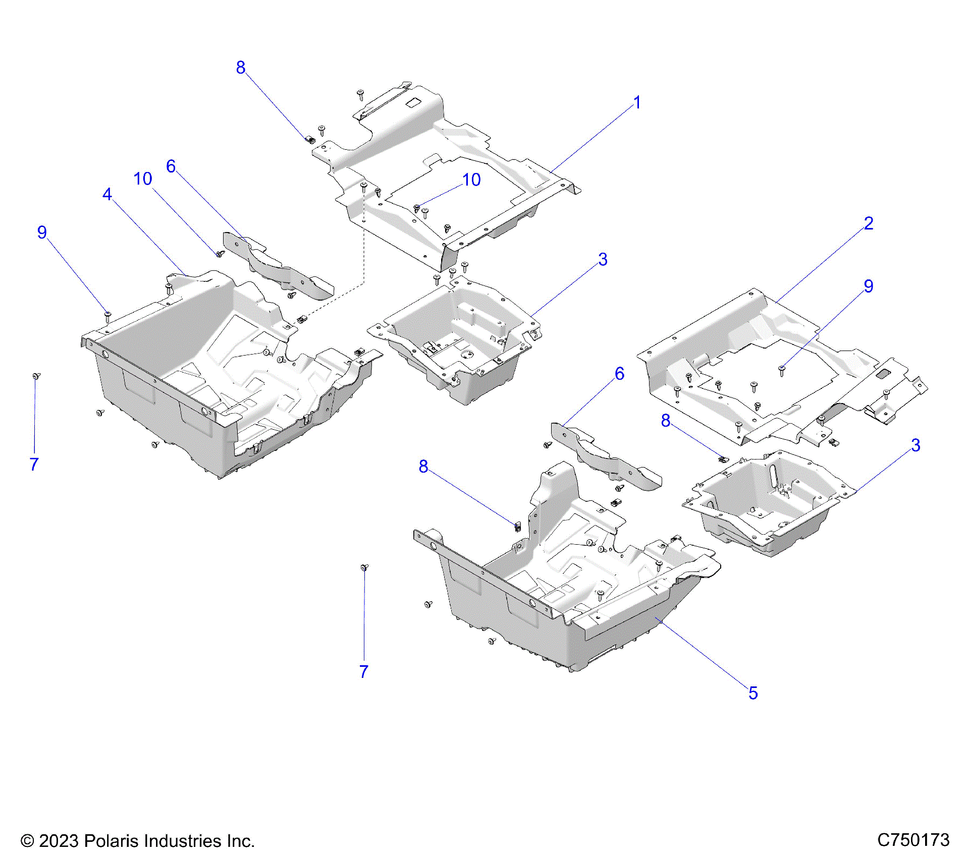 2025 Polaris RZR PRO R4 ULTIMATE (Z25R4D2KAK/BK/AJ/BJ/AM/BM) BODY