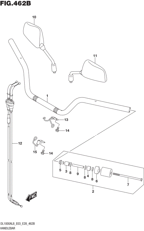 HANDLEBAR (DL1000AL8 E28)