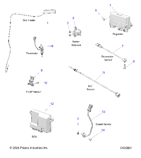 ELECTRICAL, COMPONENTS - S26TGG9BS/9BEL (C602824)