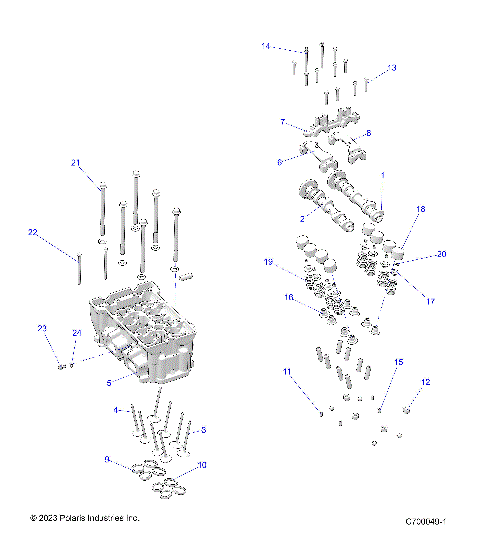 ENGINE, CYLINDER HEAD AND VALVES - R24RRE99FK (C700049)