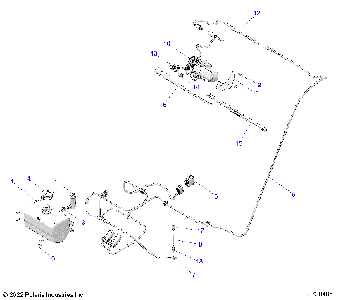 BODY, WATER BOTTLE PUMP ASM AND WIPER KIT - R23RSU99A9/AJ/AK/AX/B9/BJ/BK/BX (C730485)