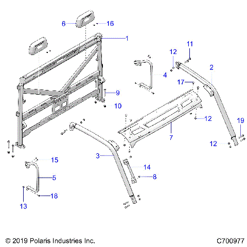 CHASSIS, CAB FRAME - R21RRED4FA/NA/SCA (C700977)