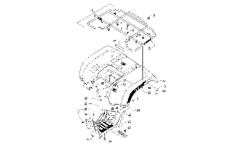 REAR RACK, BODY PANEL, AND FOOTWELL ASSEMBLIES [301707]