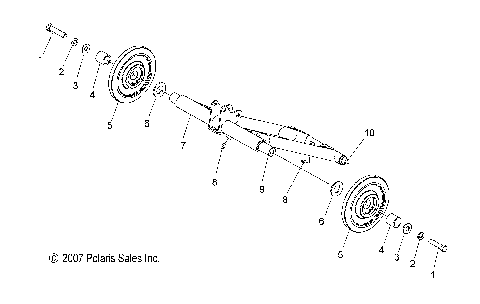 SUSPENSION, TORQUE ARM, REAR - S08PY7FS/FE (49SNOWTORQUEREAR08FSTCRSR)