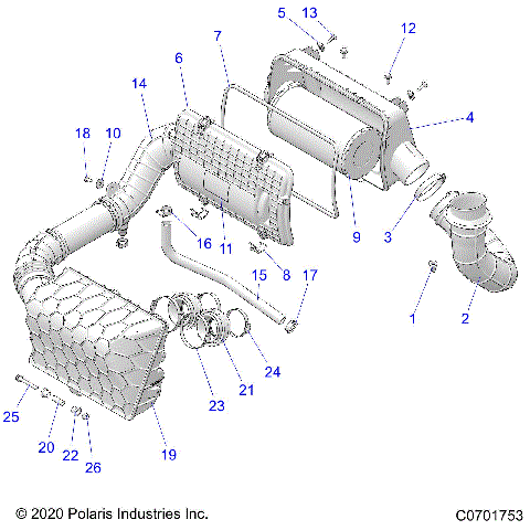ENGINE, AIR INTAKE SYSTEM - Z21NAR99AN/BN (C0701753)