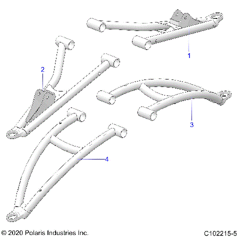 SUSPENSION, FRONT A-ARMS - A26SXM95AR (C102215-5)