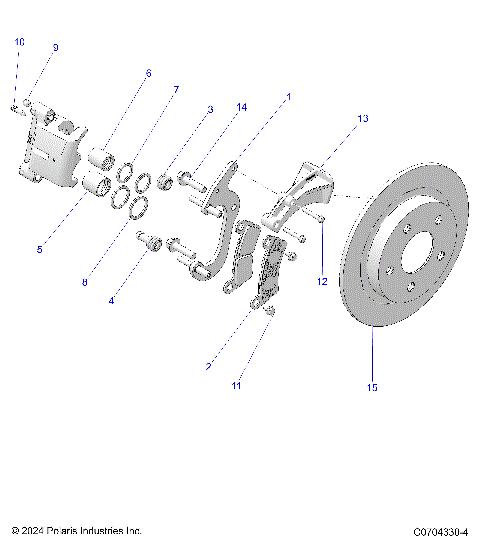 BRAKES, REAR CALIPER