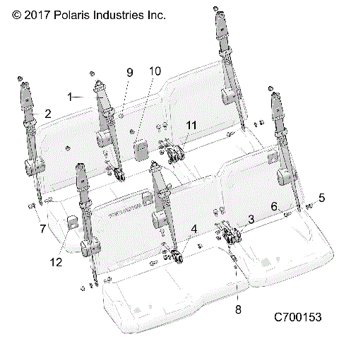 BODY, SEAT BELT MOUNTING - R21RSB99AZ/BZ  (C700153)