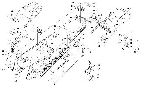 TUNNEL, REAR BUMPER, AND SNOWFLAP ASSEMBLY [104344]